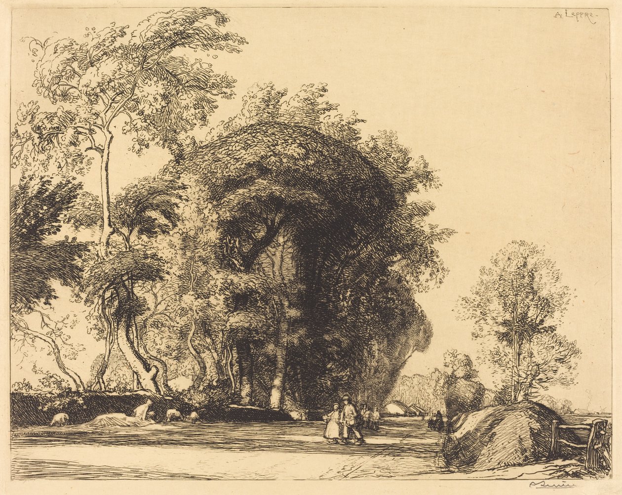Cesta ze St.-Gilles, St.-Jean-de-Monts od Auguste Lepere