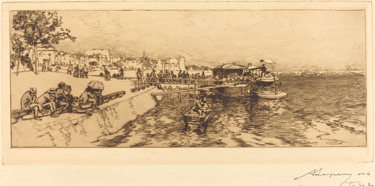 Molo Bercy (Embarcadere, Quai de Bercy) od Auguste Lepere