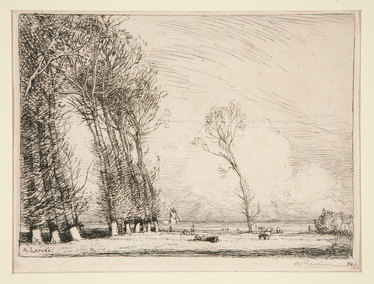 Opona z topolů (Vendee) od Auguste Lepere