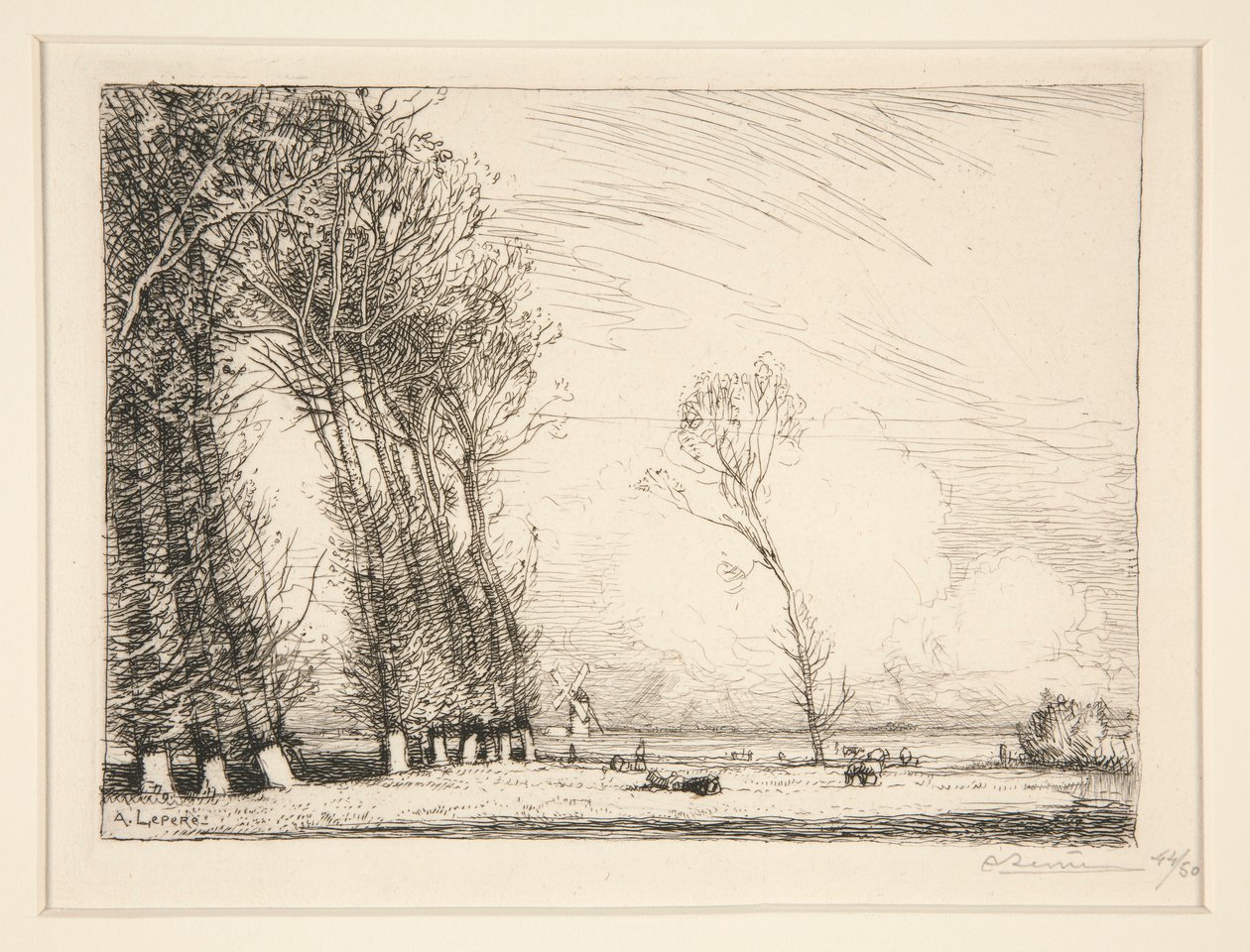 Opona z topolů (Vendee) od Auguste Lepere