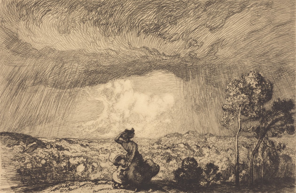 Bouře na Duně, Vendee Bouře na Duně, Vendee. od Auguste Lepere