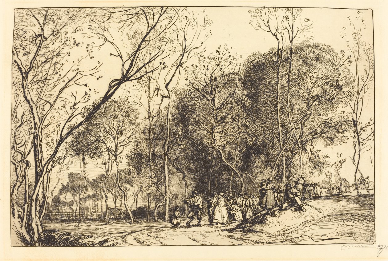 Léto v Saint-Martin, minulé svatby od Auguste Lepere