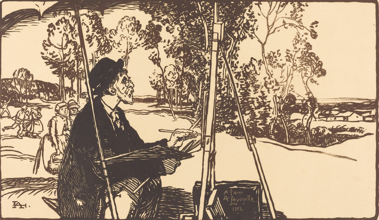 Krajinář Krajinář, 1912. od Auguste Lepere