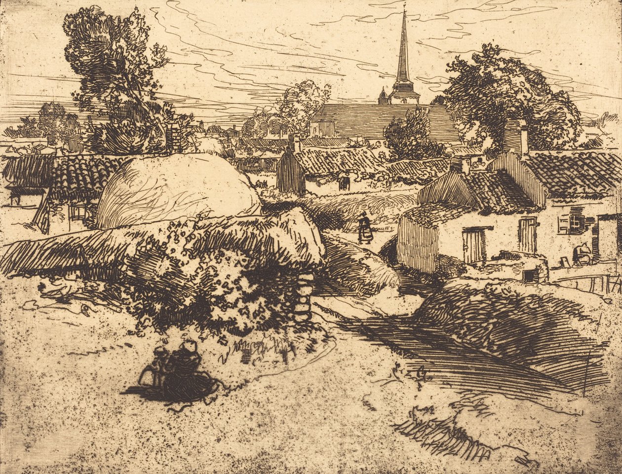 Pohled na St.-Jean-de-Mont, Vendee Pohled na St.-Jean-de-Mont, Vendee, 1892. od Auguste Lepere