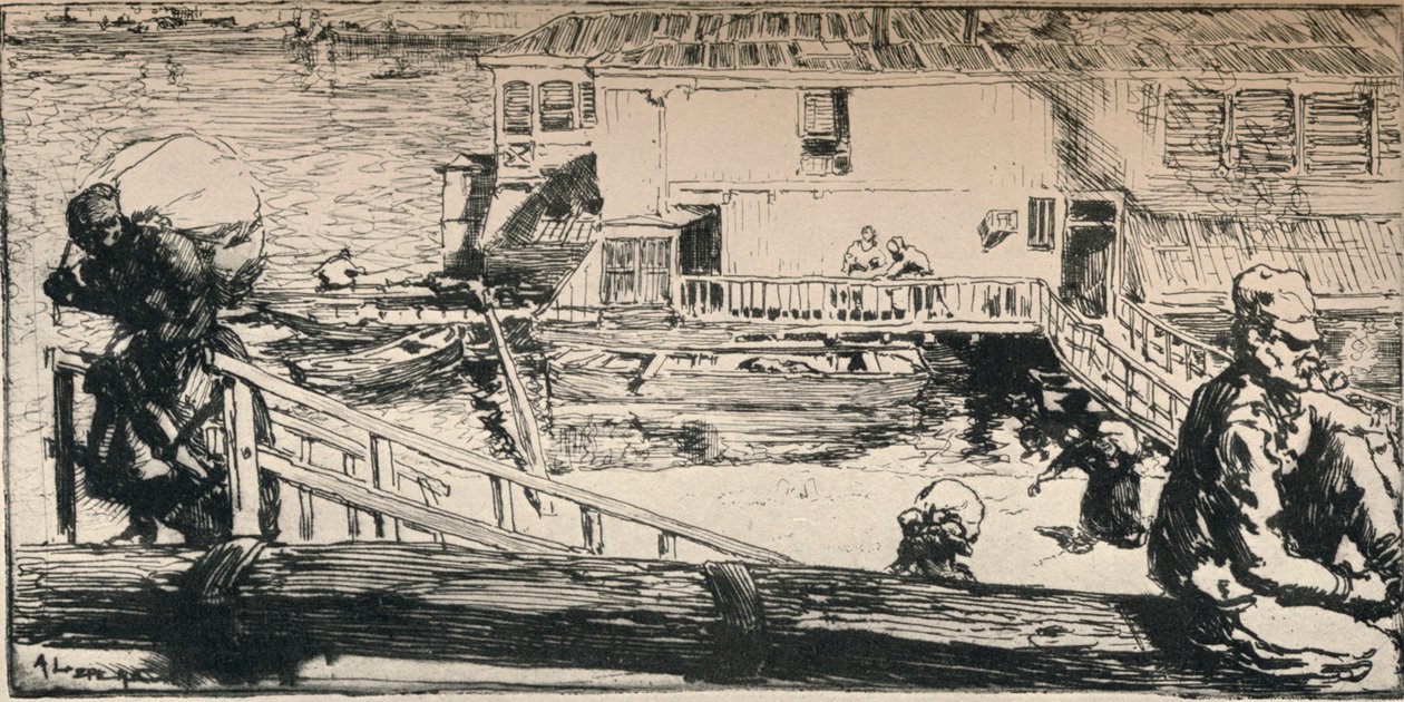 Mycí člun, 1915 od Auguste Louis Lepère