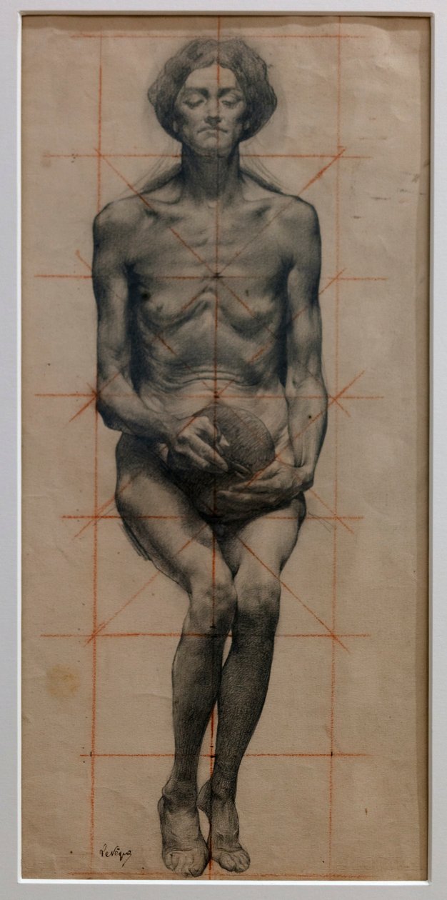 Corporal Study (tužka na papíře) od Auguste Levêque