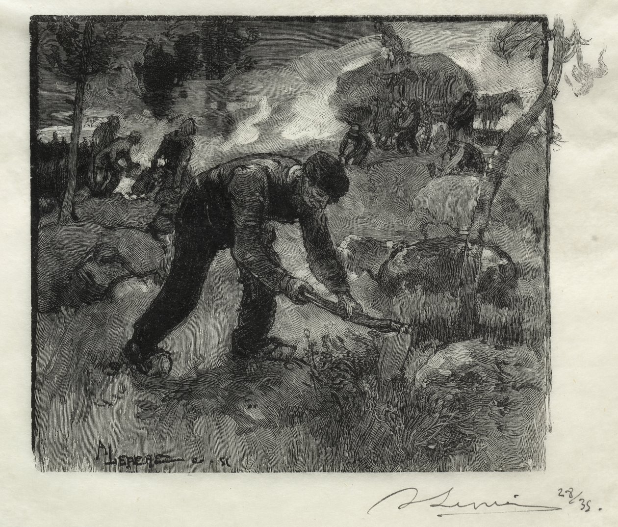 Heather bagry od Auguste Louis Lepère