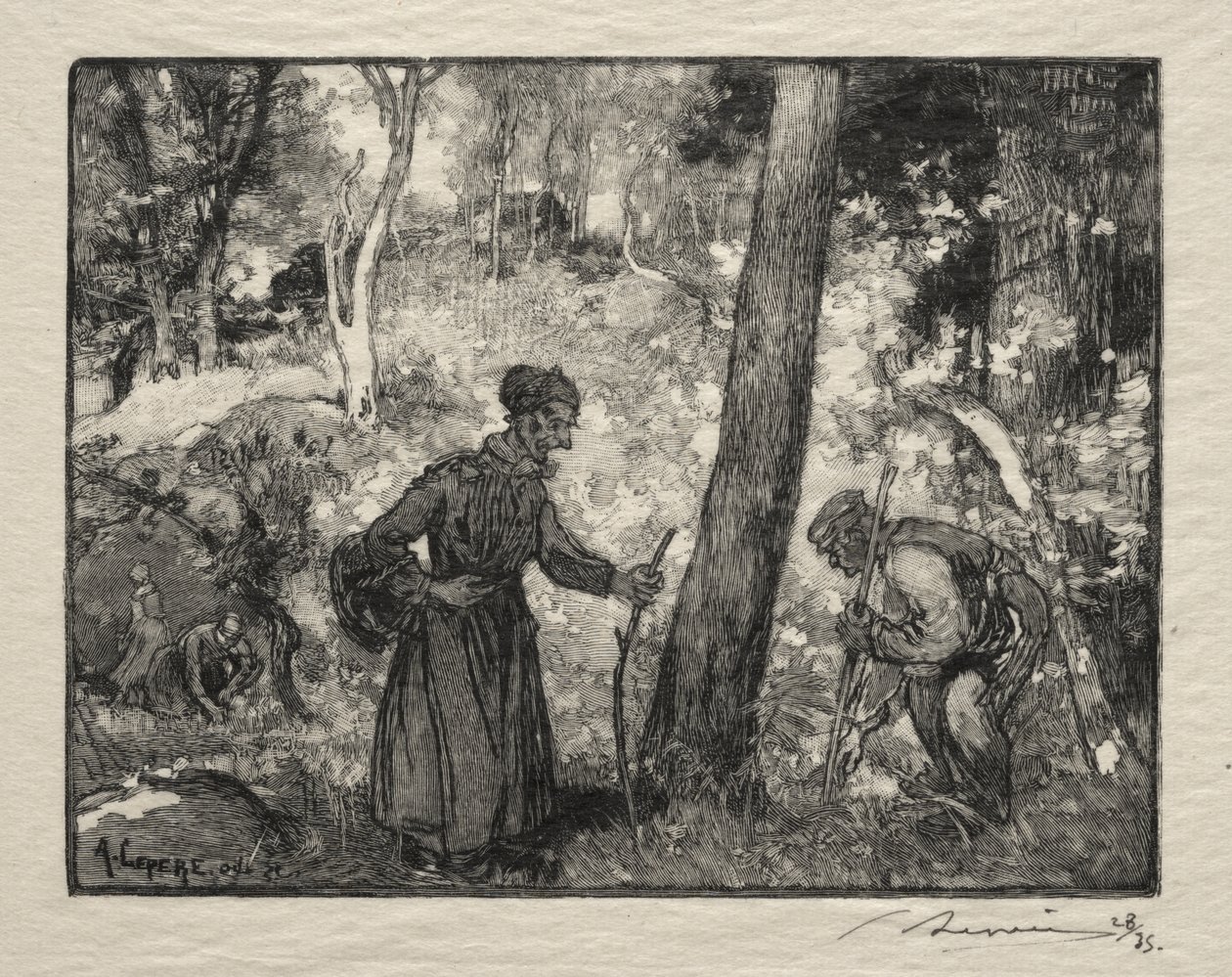 Na Bernardově skále od Auguste Louis Lepère