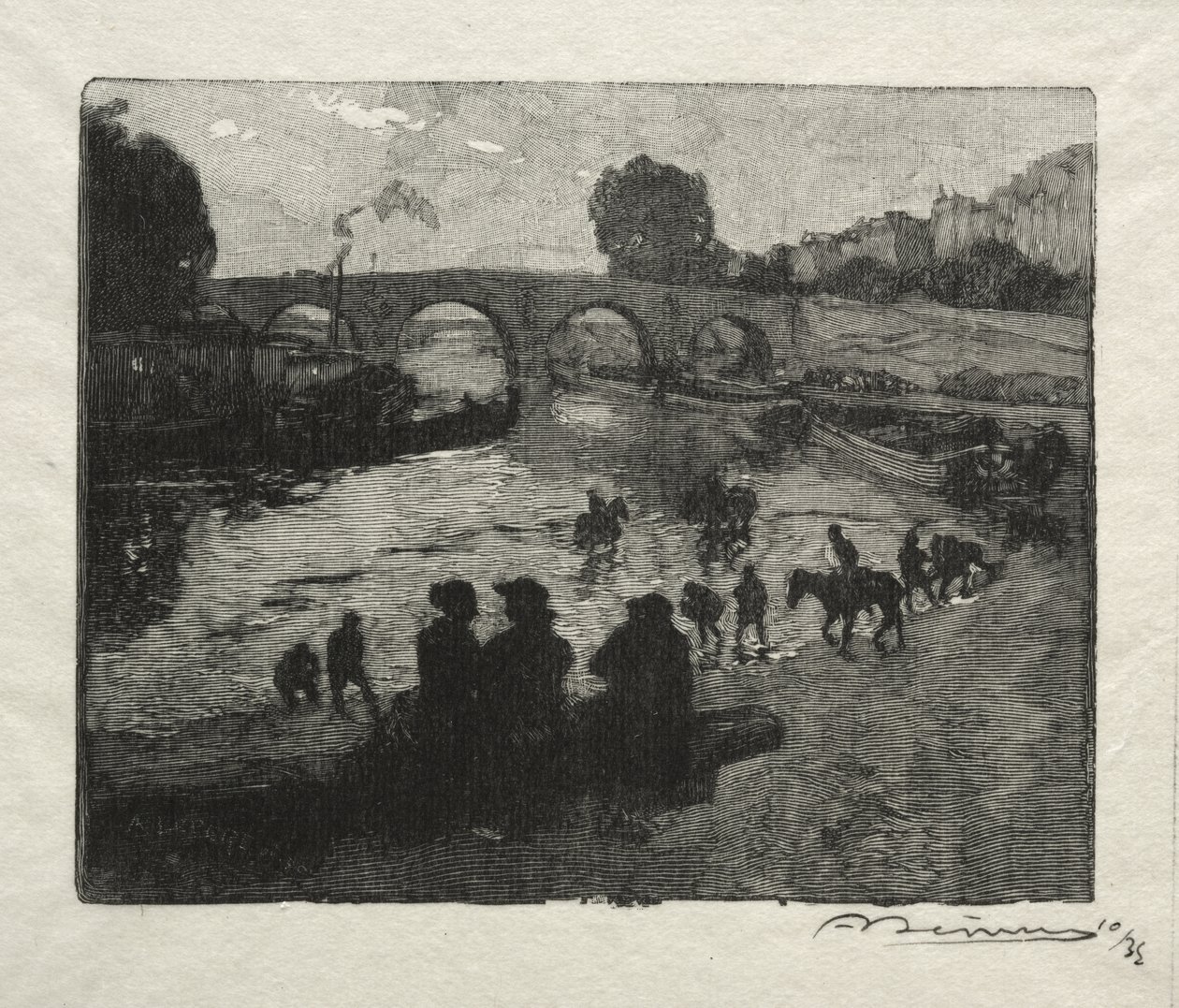 Napajedlo Pont Marie od Auguste Louis Lepère