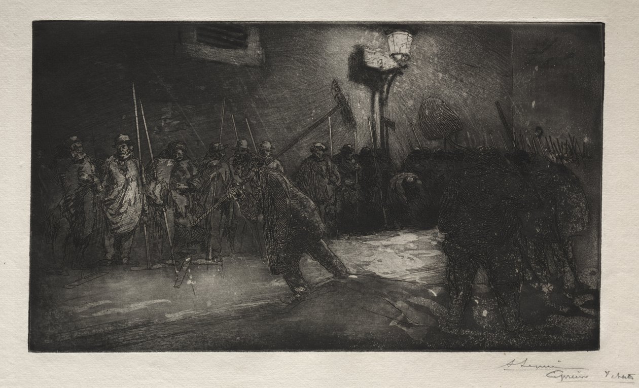 Call of the Night Sweepers od Auguste Louis Lepère