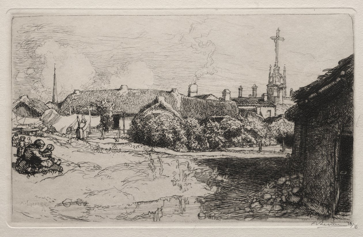 Kalvárie, St. Jean-de-Mont od Auguste Louis Lepère