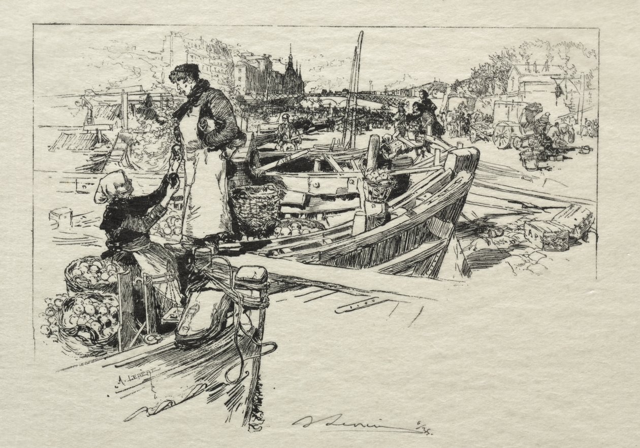 Apple Market, č. 1 od Auguste Louis Lepère