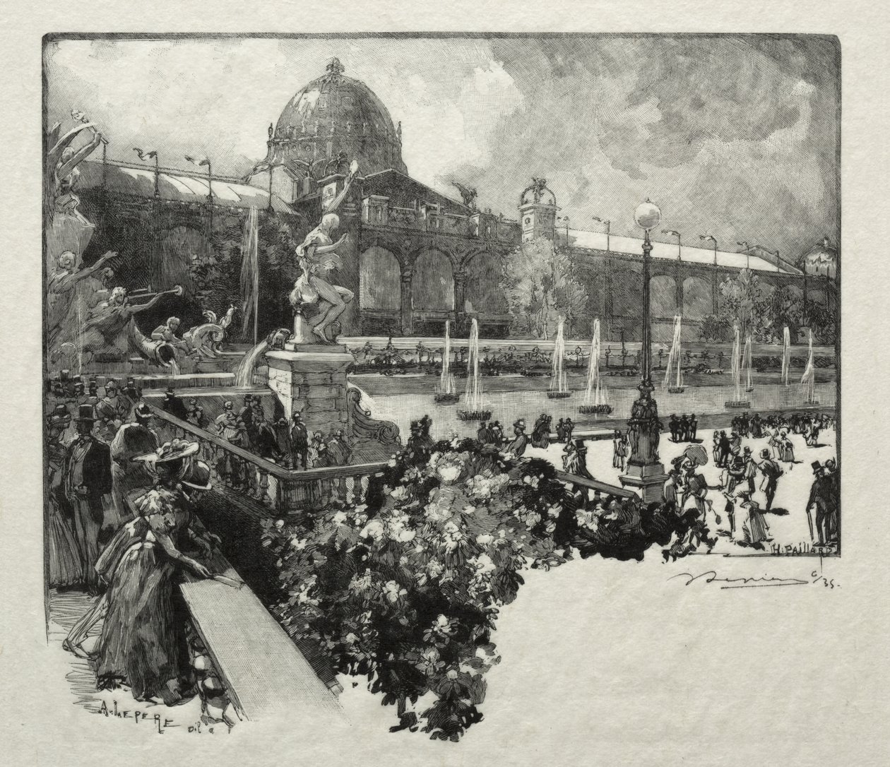 Palác svobodných umění, exteriér od Auguste Louis Lepère