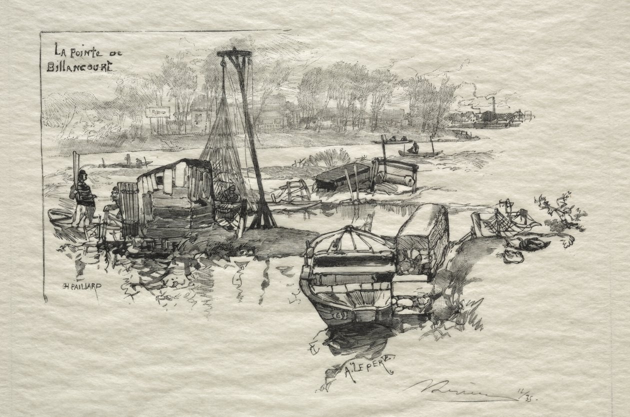 Point of Billancourt od Auguste Louis Lepère