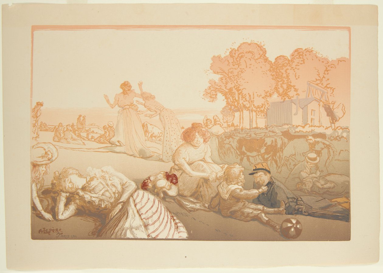 Moderní bukoliky od Auguste Louis Lepère