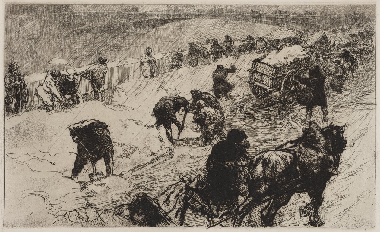 Koulovačka: Flower Quay od Auguste Louis Lepère