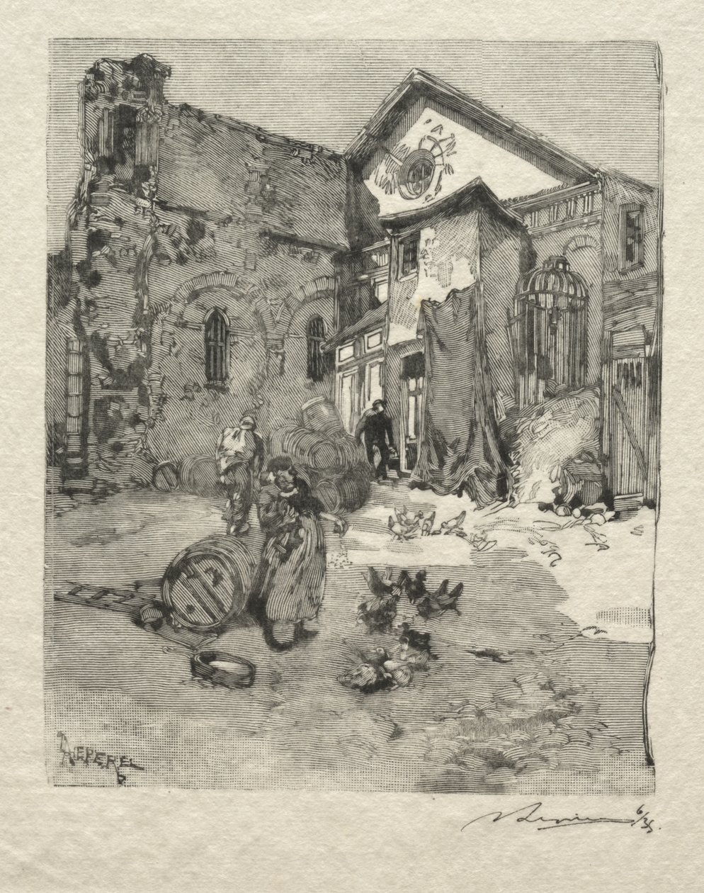 St. Julian Chudý: Portál od Auguste Louis Lepère