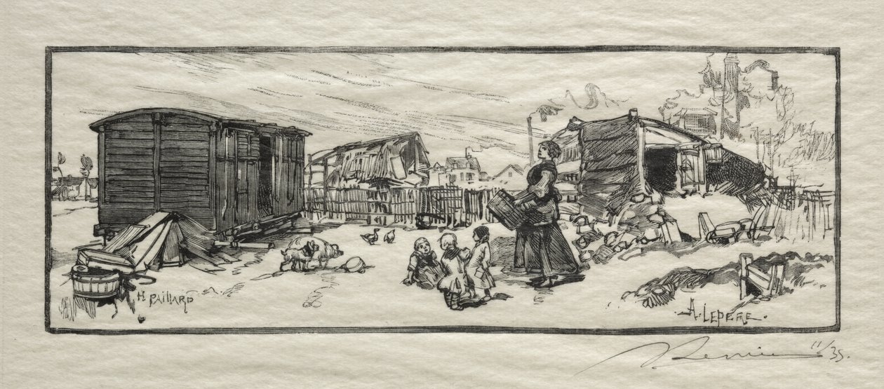 Dům kočárů (Le wagon-logement) od Auguste Louis Lepère