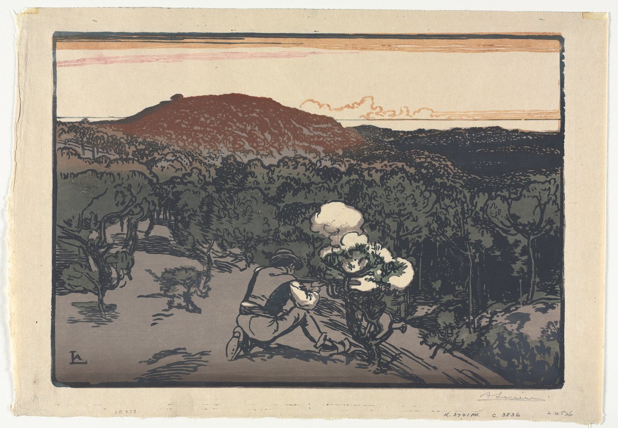 Pytlák, Duny Saint Jean de Mont od Auguste Louis Lepère