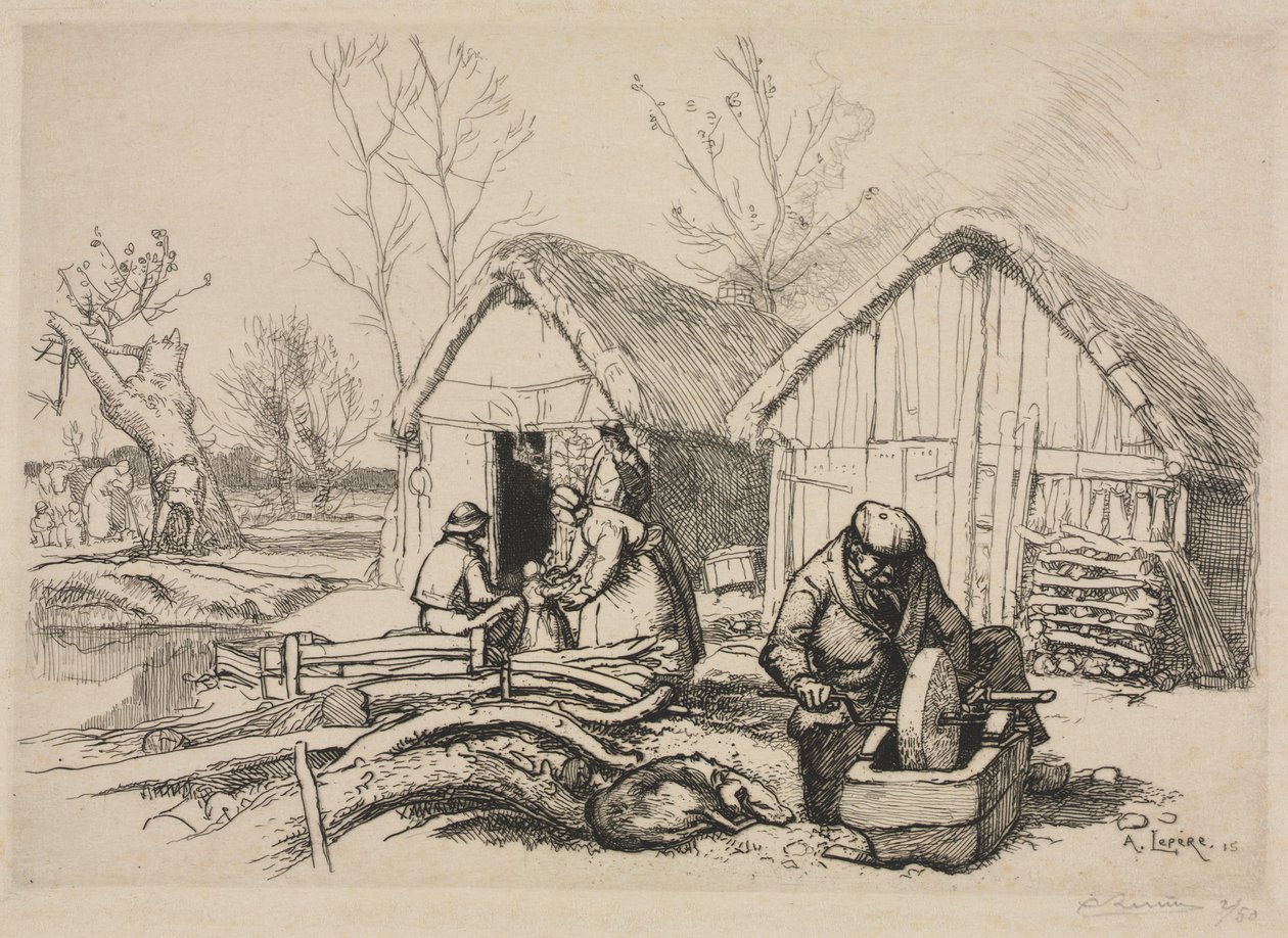 Dřevařský dům (Vendée) od Auguste Louis Lepère