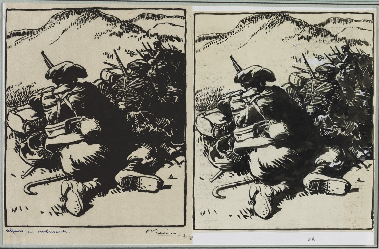Alpiny v záloze od Auguste Louis Lepère