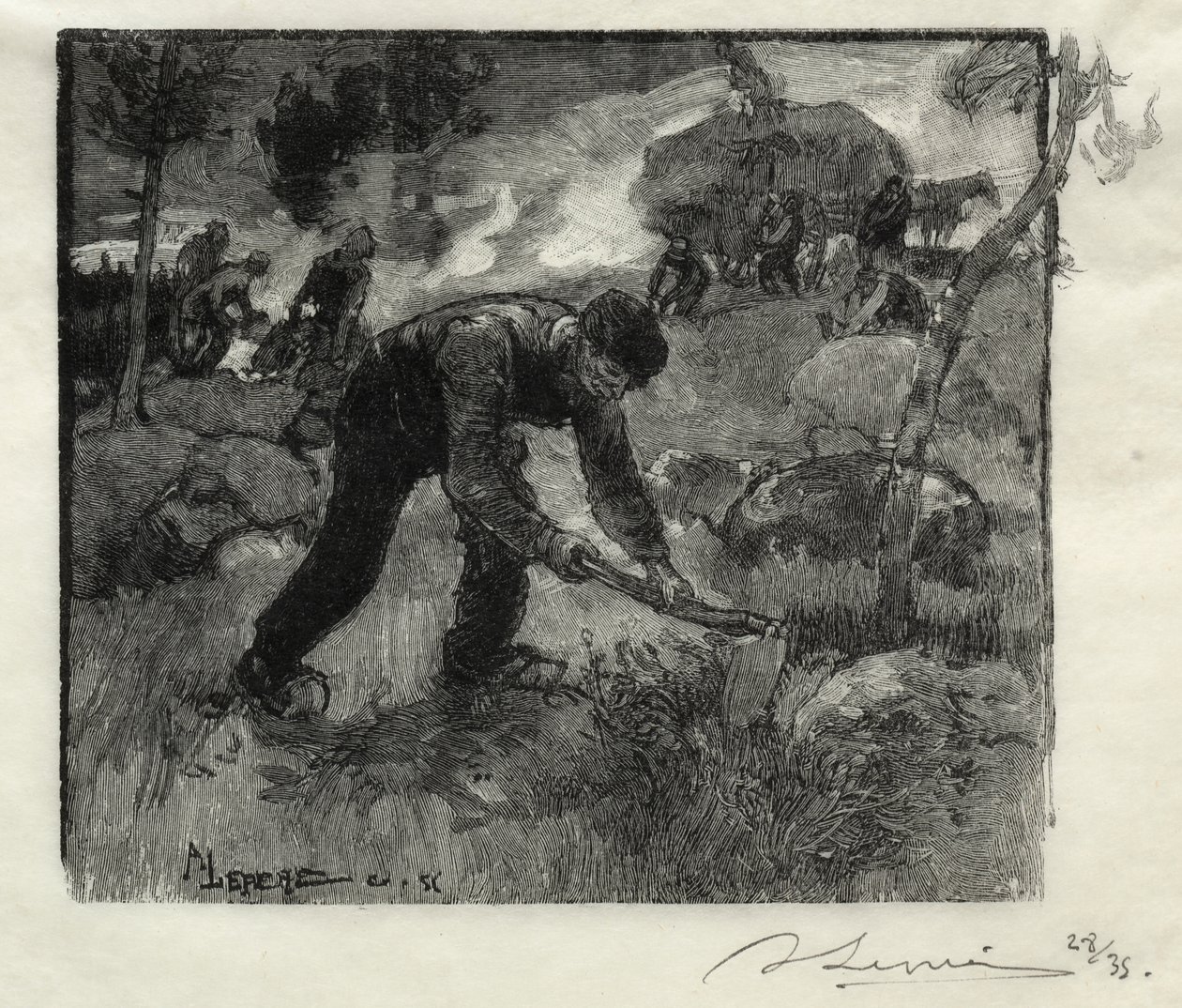 Heather bagry od Auguste Louis Lepère