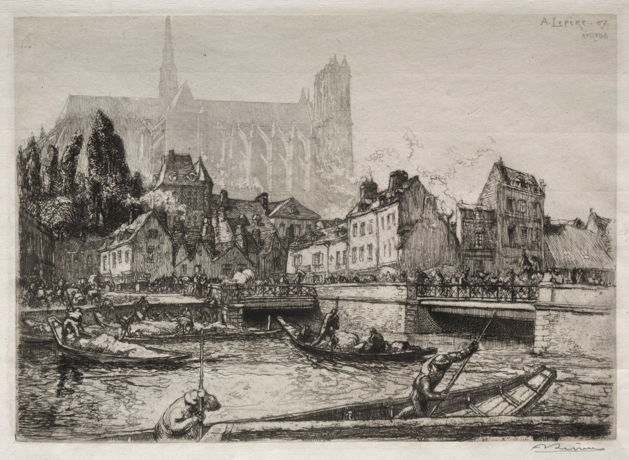 Příjezdy Vegetables-Amiens, 1907. od Auguste Louis Lepère