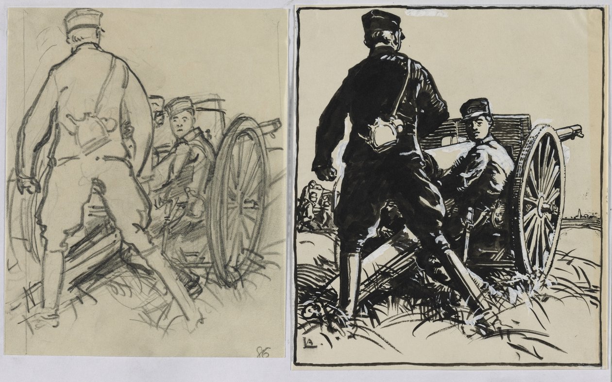 Belgičtí střelci, 1914. od Auguste Louis Lepère