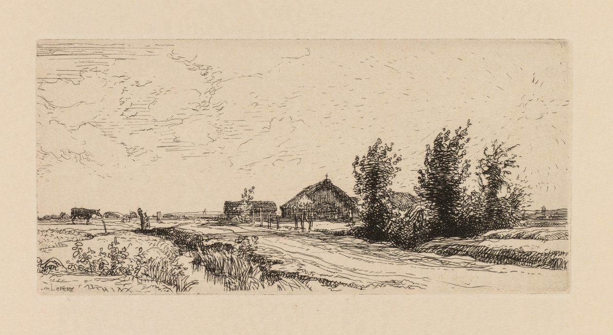 Auguste Lepère: Malý pasáček krav od Auguste Louis Lepère