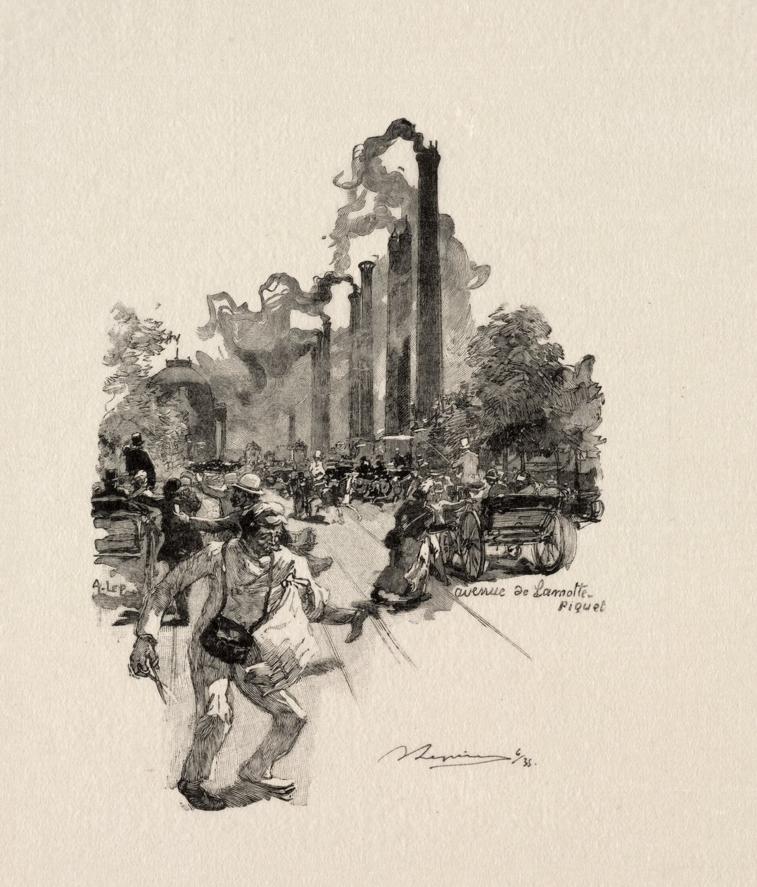 Avenue La Motte-Picquet od Auguste Louis Lepère