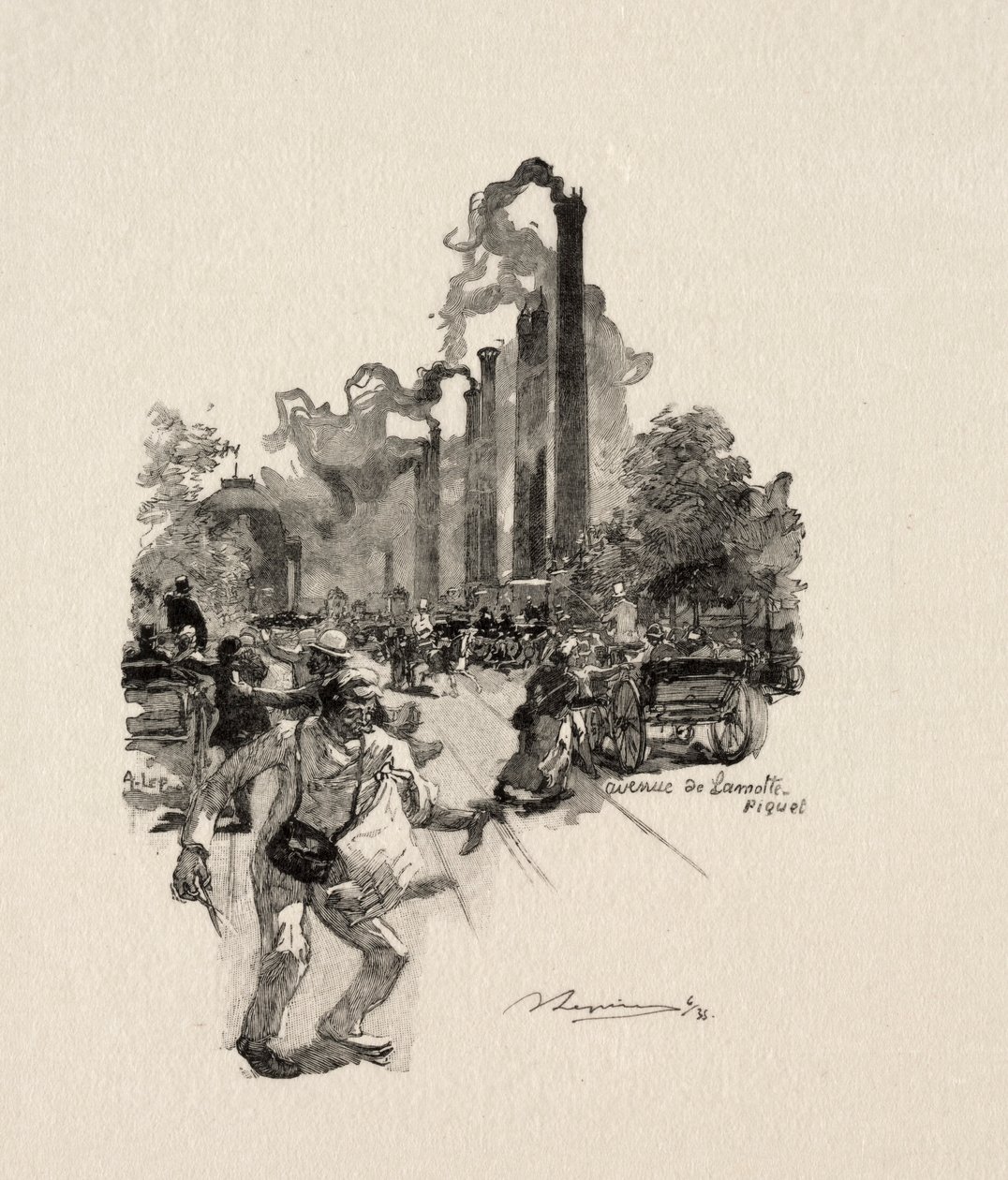 Avenue La Motte-Picquet. od Auguste Louis Lepère