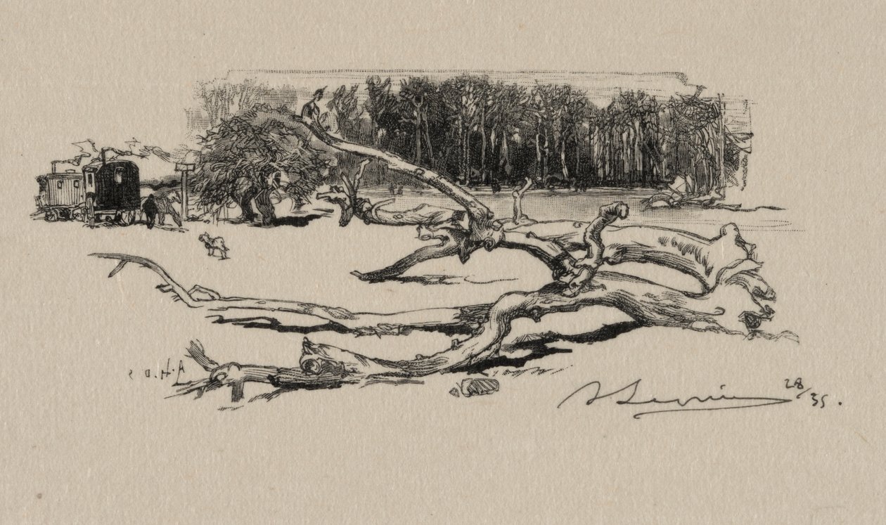 Křižovatka trnu od Auguste Louis Lepère