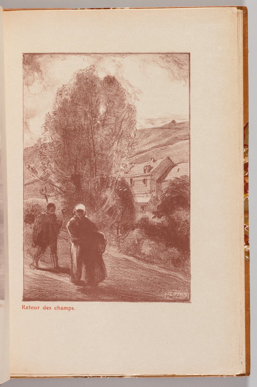 Auguste Lepère: Návrat z katalogu Fields Exhibition od Auguste Louis Lepère