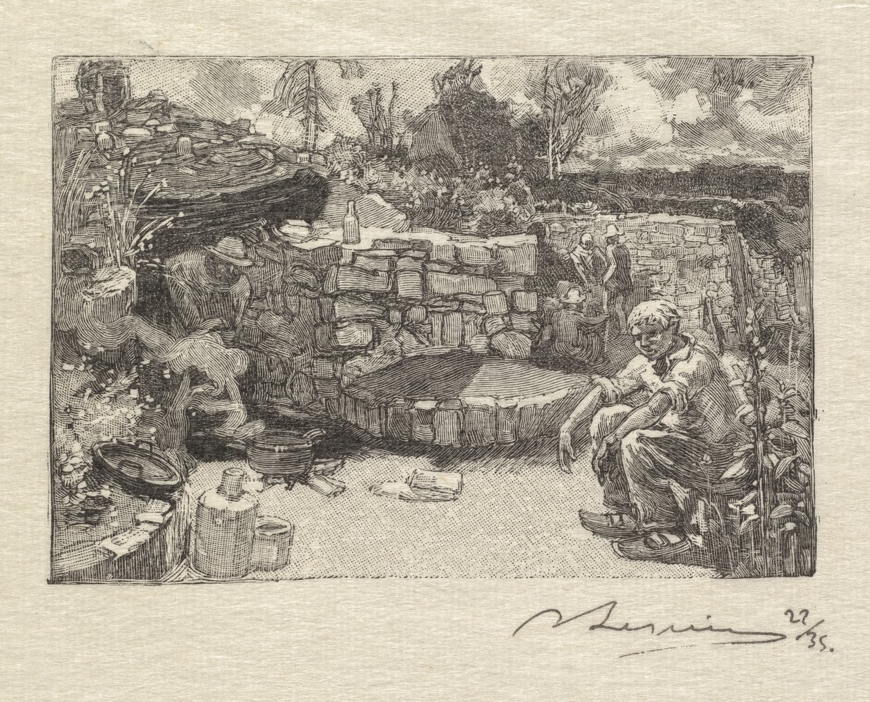 Fontainebleau Forest: Lomný dům od Auguste Louis Lepère