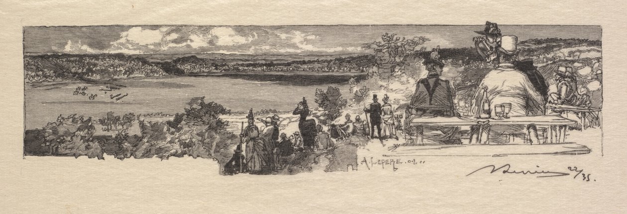 Fontainebleau Forest: Údolí Solle La Forêt de Fontainebleau: La Vallée de la Solle, 1890. od Auguste Louis Lepère
