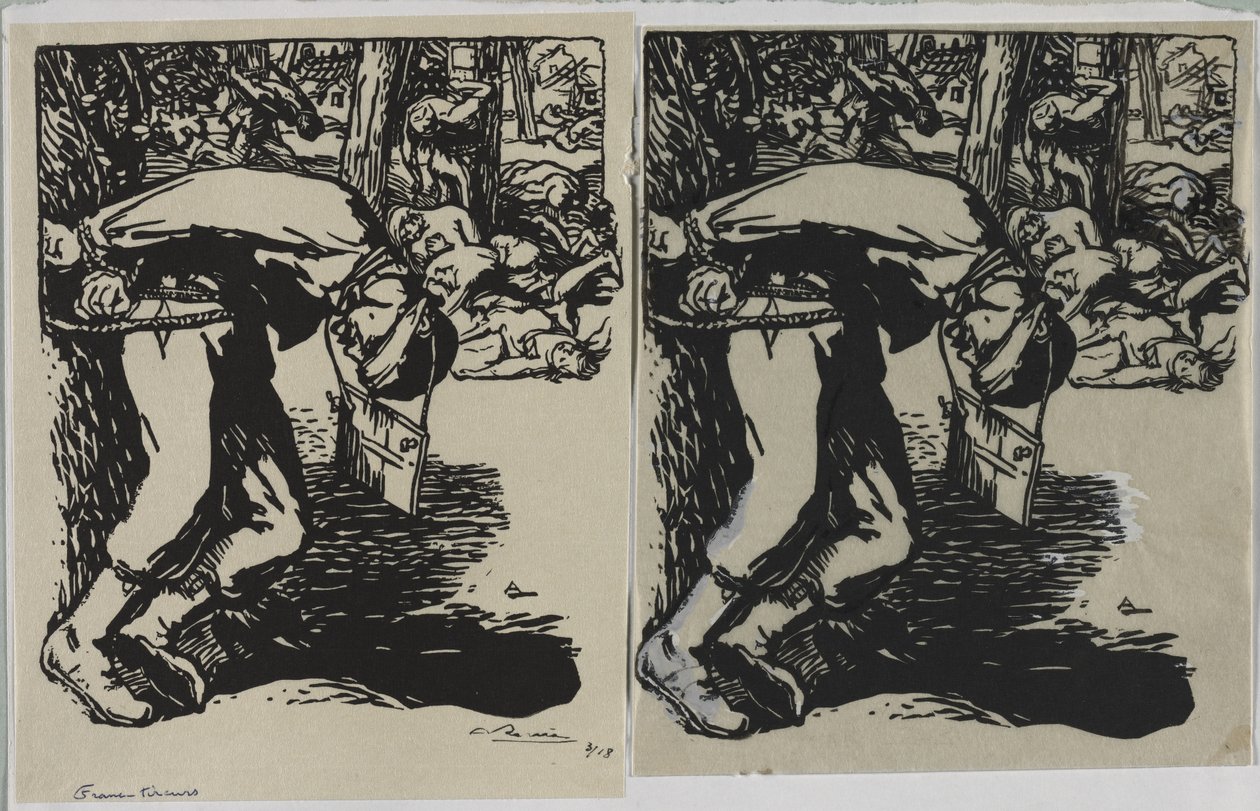 Snipers, 1914. od Auguste Louis Lepère