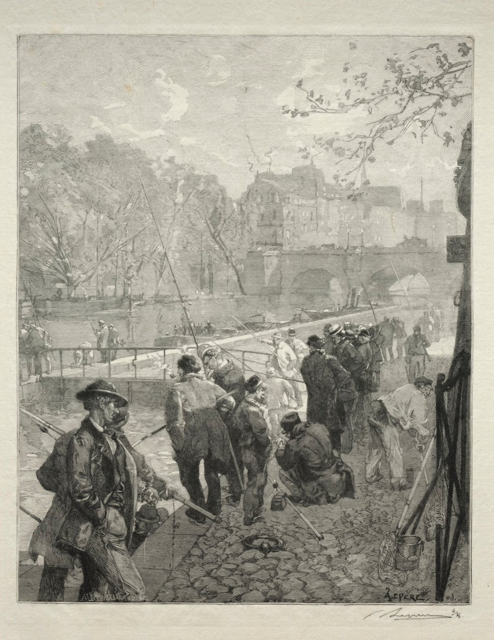 Zámek měny. od Auguste Louis Lepère