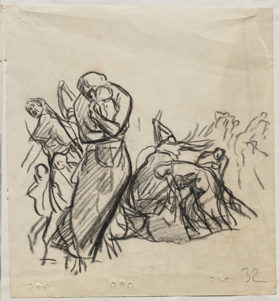 Požár v Louvain od Auguste Louis Lepère