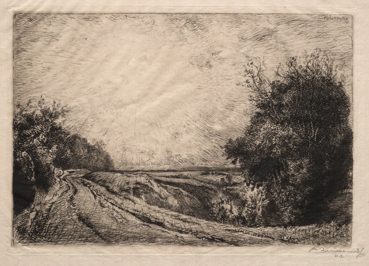 Houssoye Road, 1913. od Auguste Louis Lepère