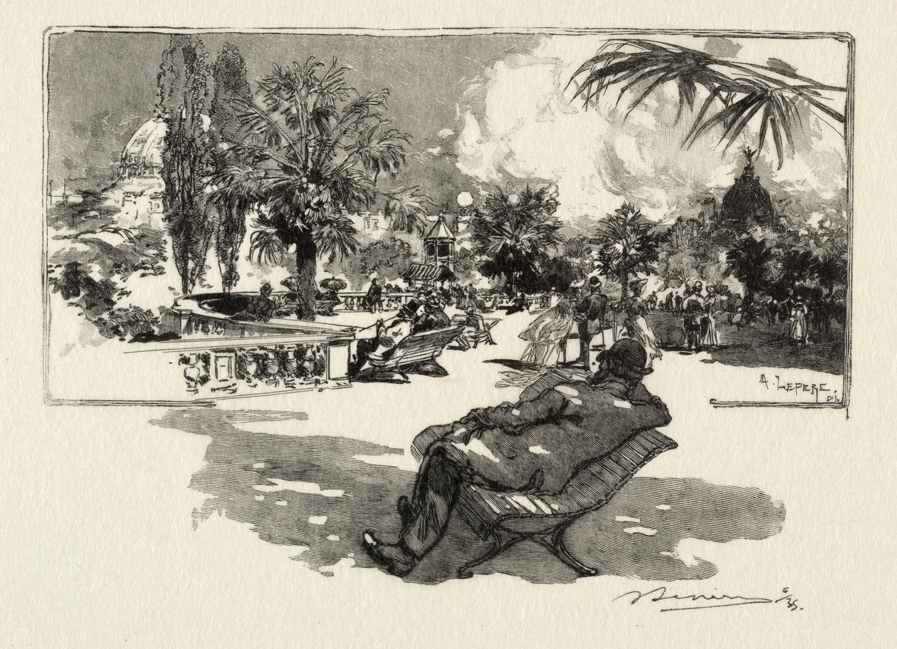 Terasa svobodných umění. od Auguste Louis Lepère