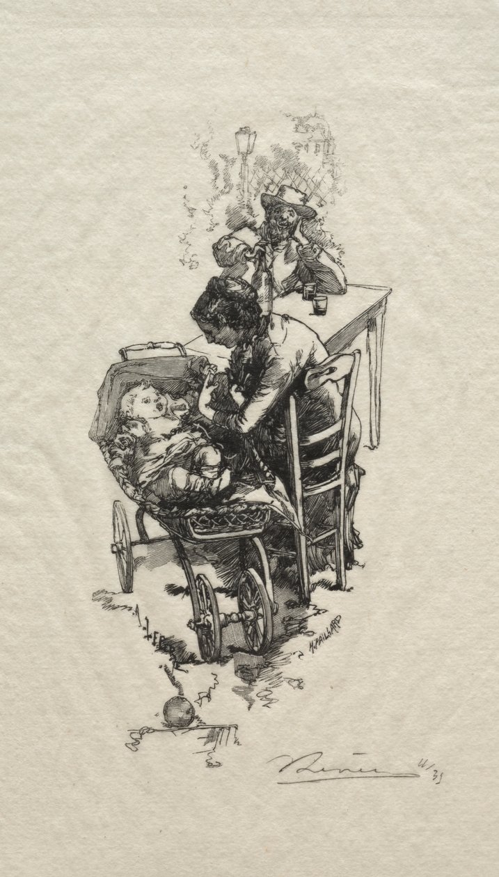Žena v kolébce od Auguste Louis Lepère