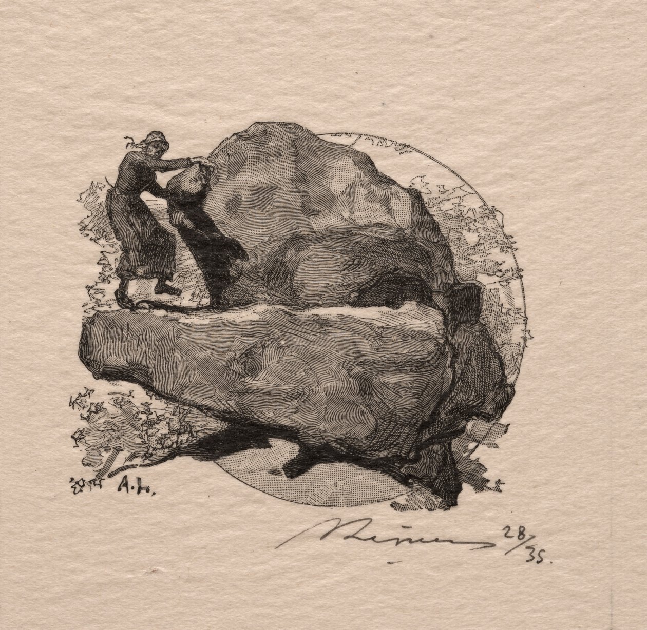 Třesoucí se kámen od Auguste Louis Lepère