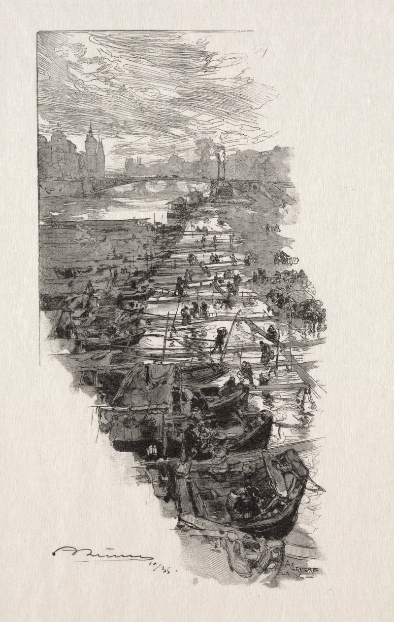Apple Market. od Auguste Louis Lepère