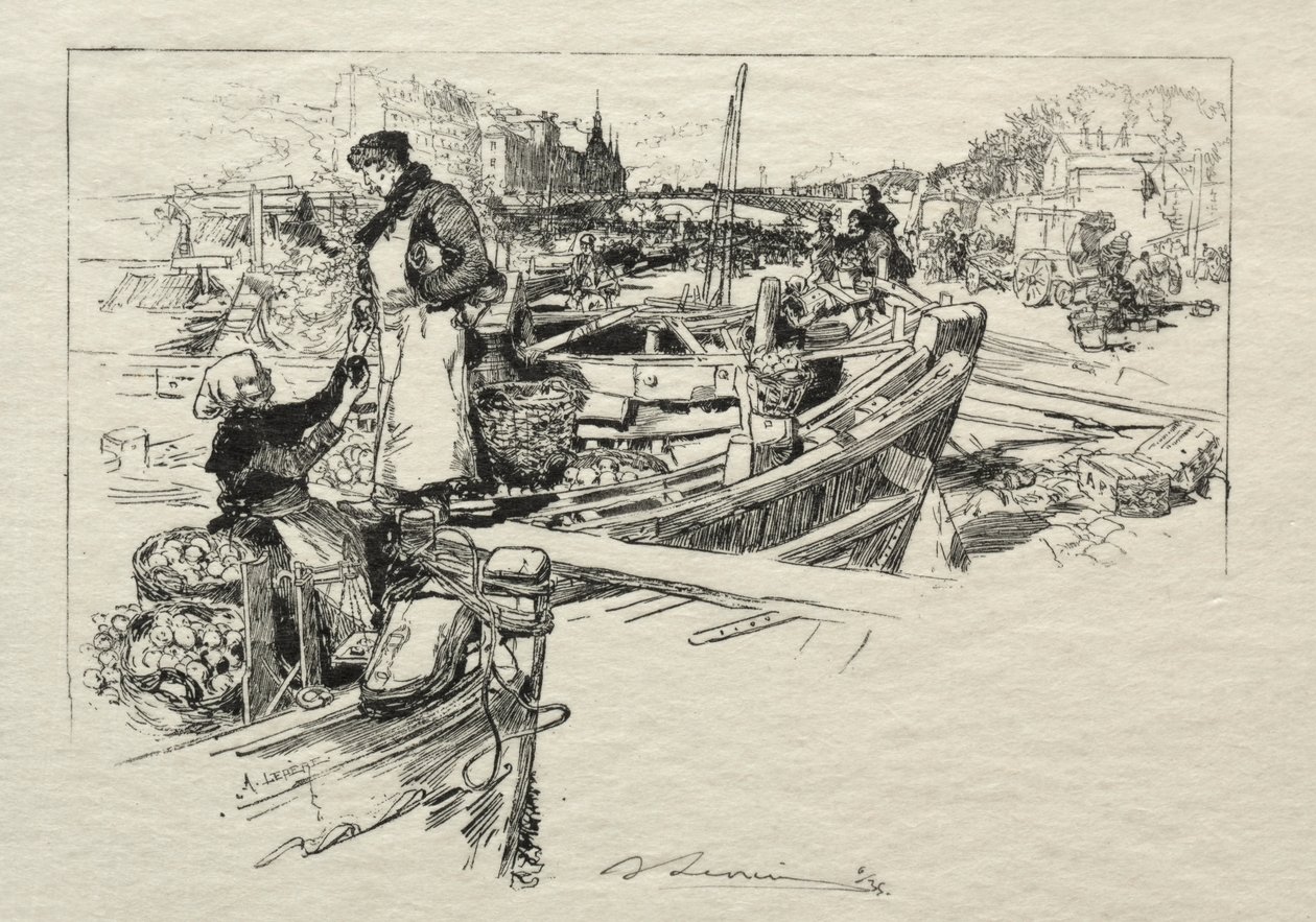 Apple Market, č. 1. od Auguste Louis Lepère