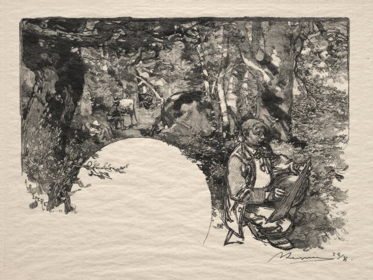 Malíři, 1890. od Auguste Louis Lepère