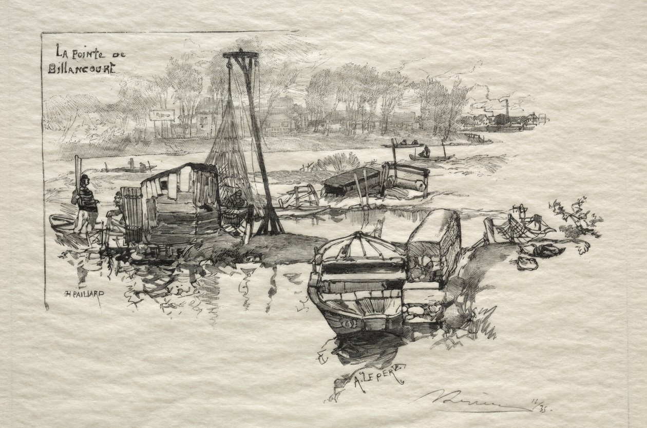 Point of Billancourt od Auguste Louis Lepère
