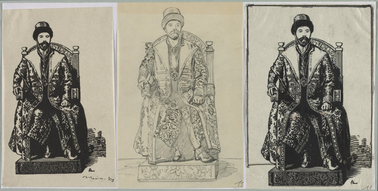 Le Tsar, 1914. od Auguste Louis Lepère