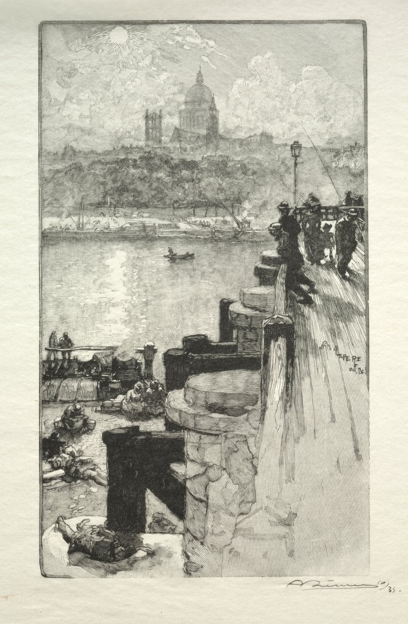Montagne Ste. Genevieve od Auguste Louis Lepère