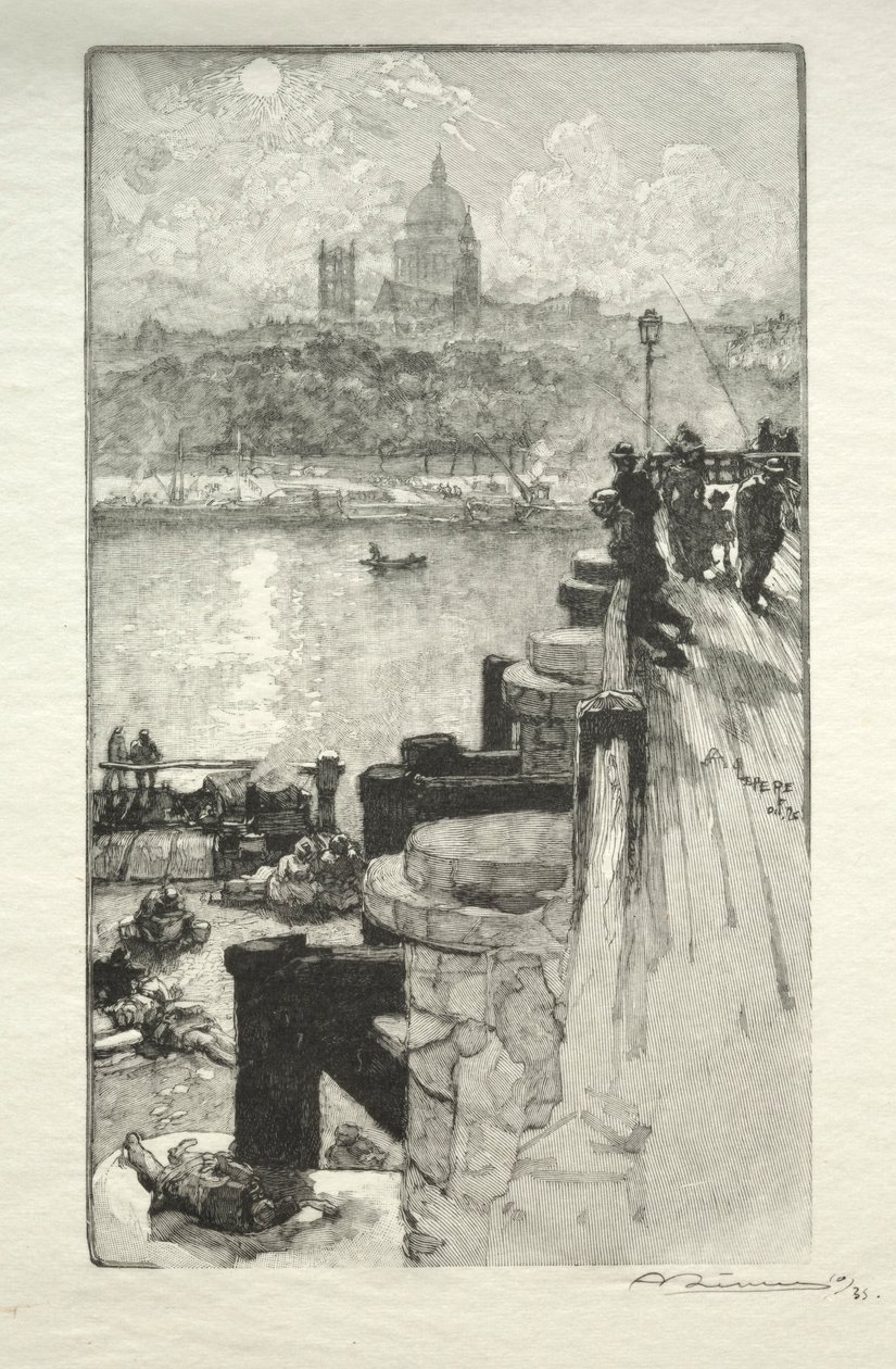 Montagne Ste. Genevieve. od Auguste Louis Lepère