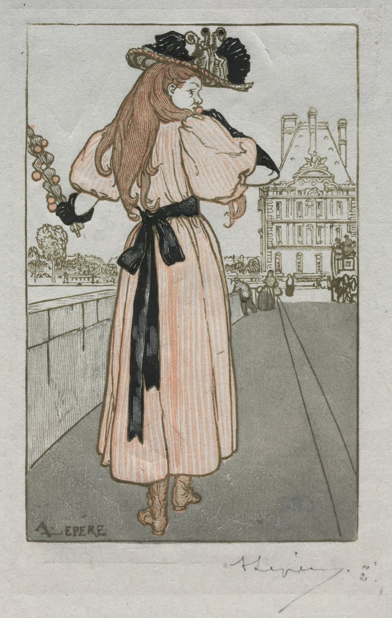 Pařížský almanach, 1897: Jaro, 1897. od Auguste Louis Lepère